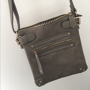 Dark Gray Vegan Leather Bag